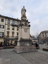 Monument to Alessandro Volta in Como