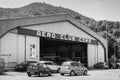 Hangar of the Aero Club Royalty Free Stock Photo