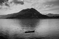 Como lake district black and white image Royalty Free Stock Photo