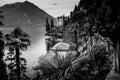 Como lake district black and white image Royalty Free Stock Photo