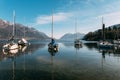 Como lake during the early spring Royalty Free Stock Photo