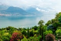 Como lake landscape, Laghetto di Piona in Italy, Alps, Europe.