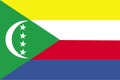 Comoros flag vector.Illustration of Comoros flag