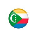 Comoros flag vector isolated 5