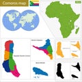 Comoros map