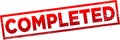 Completed stamp Royalty Free Stock Photo