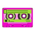 Compact audio cassette vector illustration