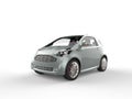 Compact Blue Grey Metallic Car Royalty Free Stock Photo