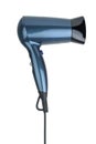 Compact blue hairdryer