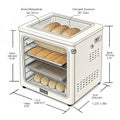 Compact bread proofer box PNG Royalty Free Stock Photo