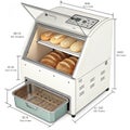 Compact bread proofer box PNG Royalty Free Stock Photo