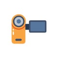 Compact Camcorder for On-the-Go Filming Royalty Free Stock Photo