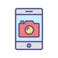 Compact camera Isolated Vector icon which can easily modify or edit Royalty Free Stock Photo