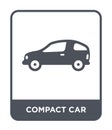 compact car icon in trendy design style. compact car icon isolated on white background. compact car vector icon simple and modern Royalty Free Stock Photo