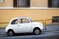 Compact car on Italian street