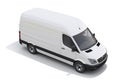 Compact cargo van on white background Royalty Free Stock Photo