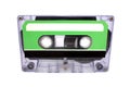 Compact Cassette isolated on white. Front view