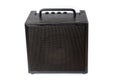 Compact combo amplifier for electric bass guitar, on a white background Royalty Free Stock Photo