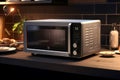 Compact countertop microwaves with multiple cookin Royalty Free Stock Photo