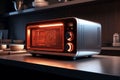 Compact countertop microwaves with multiple cookin Royalty Free Stock Photo