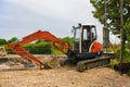 Compact Crawler Excavator Royalty Free Stock Photo