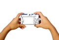 A compact digital camera Royalty Free Stock Photo