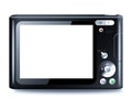 Compact digital camera with empty LCD Royalty Free Stock Photo