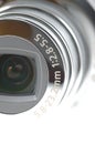 Compact digital camera lens Royalty Free Stock Photo