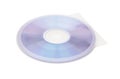 Compact disc and cover on white background with clipping path Royalty Free Stock Photo