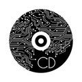 Compact disc design Royalty Free Stock Photo