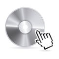 Compact disc design Royalty Free Stock Photo