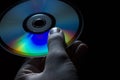 Compact-disc in hand Royalty Free Stock Photo