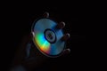 Compact-disc in hand Royalty Free Stock Photo