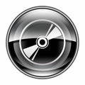 Compact Disc icon black. Royalty Free Stock Photo