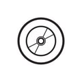 compact disc icon. Vector illustration decorative design Royalty Free Stock Photo