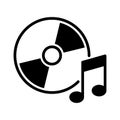Compact disc icon vector on trendy design Royalty Free Stock Photo
