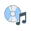 Compact disc icon vector on trendy design Royalty Free Stock Photo