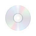 Compact disc isolated on white background. Realistic cd icon. CD Royalty Free Stock Photo