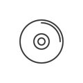 Compact disc line icon