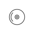 Compact disc line icon