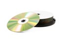 Compact disc stack Royalty Free Stock Photo