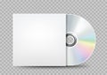 Compact disc white cover transparent