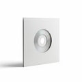 Compact Disc in White Paper Sleeve on White Background shiny silver Royalty Free Stock Photo