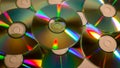 Compact discs (Cds) scattered Royalty Free Stock Photo