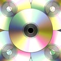 Compact discs / dvds Royalty Free Stock Photo