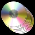 Compact discs / dvds Royalty Free Stock Photo