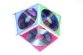 Compact Discs in Plastic Cases Royalty Free Stock Photo