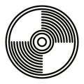 compact disk audio device icon Royalty Free Stock Photo