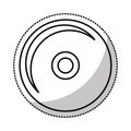 compact disk audio device icon Royalty Free Stock Photo