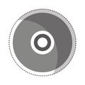 compact disk audio device icon Royalty Free Stock Photo